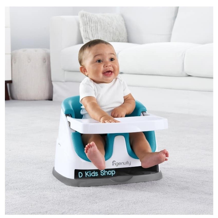 ภาพสินค้าShock Sale เก้าอี้หัดนั่ง ทานข้าว Ingenuity Baby Base 2-In-1 Booster Seat (ที่นั่งนุ่ม)รุ่นใหม่ล่าสุด จากร้าน dtoys บน Shopee ภาพที่ 7