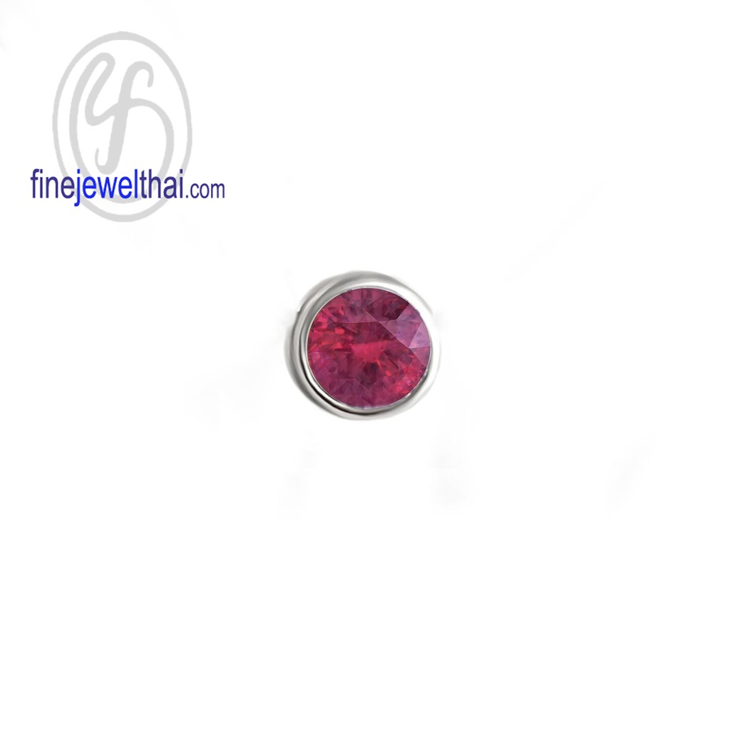 finejewelthai-จี้ทับทิม-ทับทิม-จี้พลอย-พลอยประจำเดือนเกิด-ruby-silver-pendant-birthstone-p1085rb00-ราคาต่อชิ้น