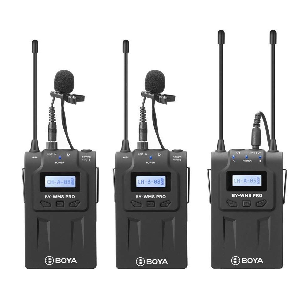 boya-by-wm8-pro-k2-wireless-microphone-สินค้ารับปะกัน-2ปี