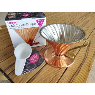 ภาพขนาดย่อของภาพหน้าปกสินค้าHario V60 Copper Dripper 02 กรวยดริป ดริปเปอร์ ทองแดง จากร้าน tidode บน Shopee ภาพที่ 4