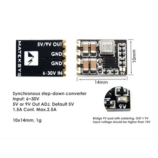 ภาพหน้าปกสินค้า[BEC ลดไฟ] Matek MICRO BEC INPUT 6-30V TO OUTPUT 5V/9V-ADJ วงจรลดไฟจิ๋ว ซึ่งคุณอาจชอบราคาและรีวิวของสินค้านี้