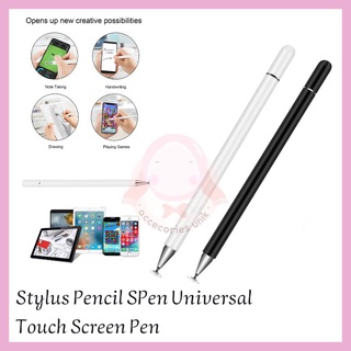 ปากกาสไตลัส ดินสอ 2 In 1 หน้าจอสัมผัส แบบ Capacitive Spen รองรับแท็บเล็ต / IOS / Android