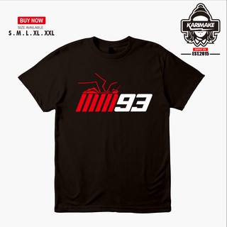 เสื้อยืดผ้าฝ้ายพิมพ์ลาย เสื้อยืด พิมพ์ลายรถยนต์ Motogp Marc Marquez MM93 Ant Karimake