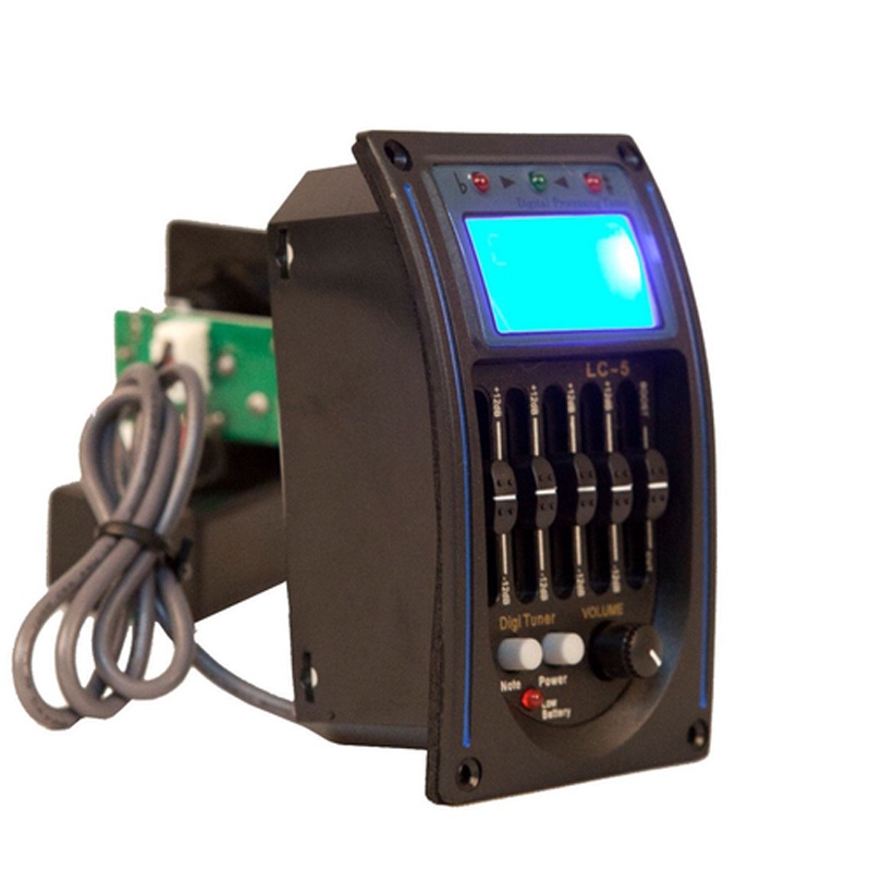 5 Band EQ Equalizer Pickup, Acoustic Guitar Preamplifier Tuner With LCD Tuner And Volume Control Lc 5 I770516766