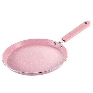 ♗✚Flat Bottom Pan Pink Non-Stick Pot for Gas Stoves and Cooker Use Mini Omelettes Fried Eggs Pancake Baking Pans Pot