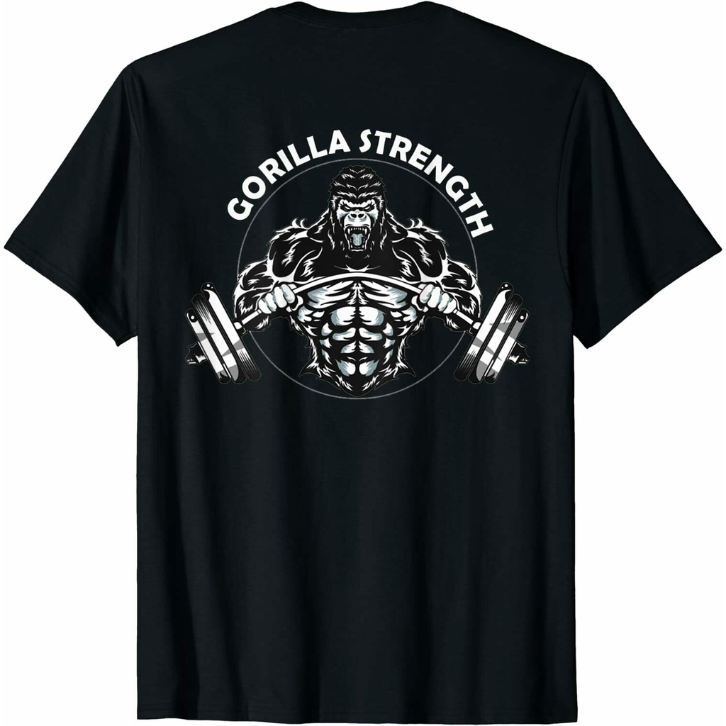 เสื้อยืดโอเวอร์ไซส์เสื้อยืดแฟชั่น-พิมพ์ลายกอริลลา-แนวฮิปสเตอร์-สําหรับยกน้ําหนักs-3xl