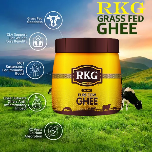 RKG Claissic Ghee (Yellow) 800g Grass Fed Cow Ghee For KETO Shopee