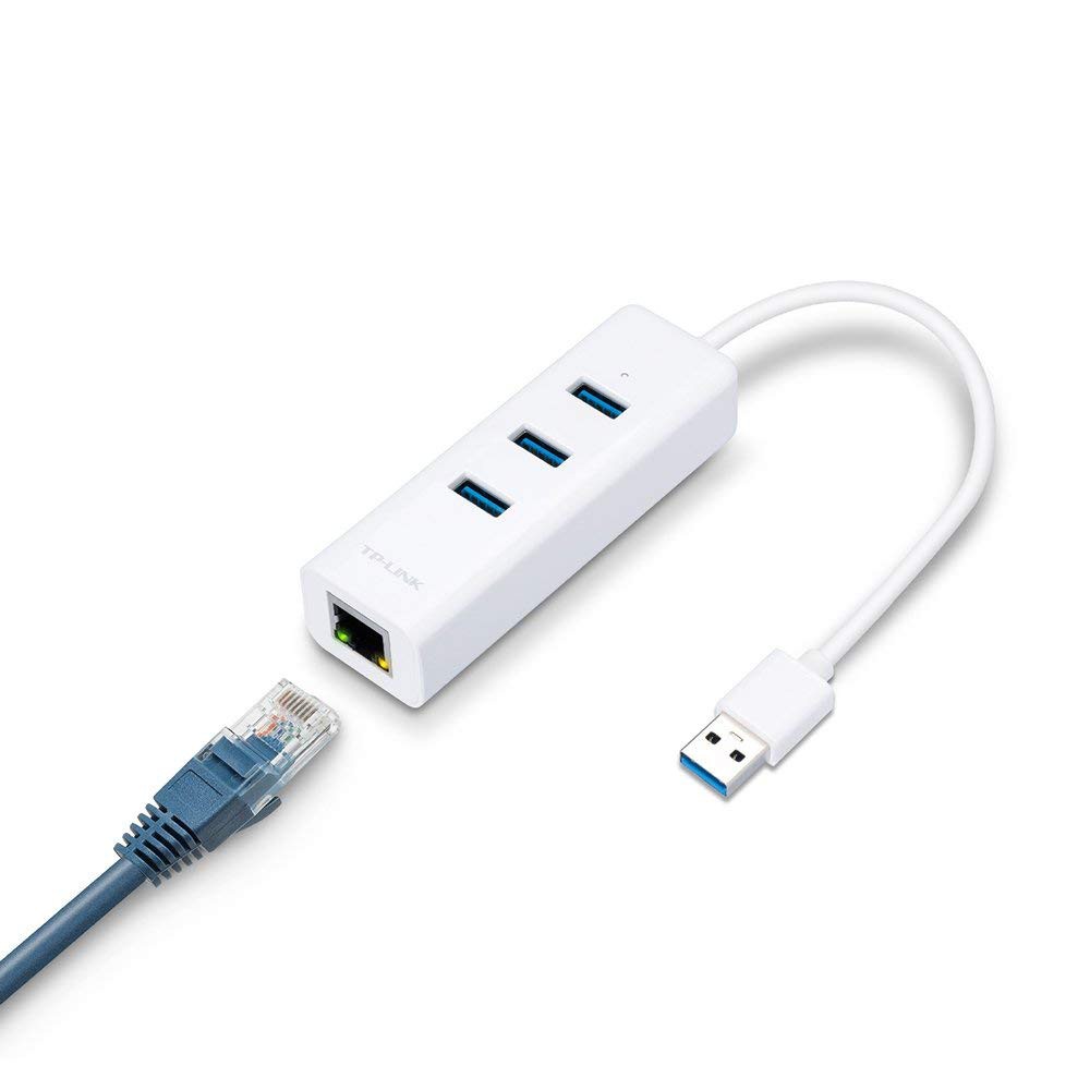 TP-LINK (ยูเอสบีแลน) (UE330) USB 3.0 3-Port Hub & Gigabit Ethernet ...