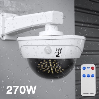 โคมไฟกล้อง CCTV 270W โคมไฟกล้องวงจรปิด เปลี่ยนได้ 3โหมด พร้อมรีโหมดคอนโทรล กันน้ำ ไฟโซล่าเซลล์ ไฟติดผนัง Solar Light ALZ