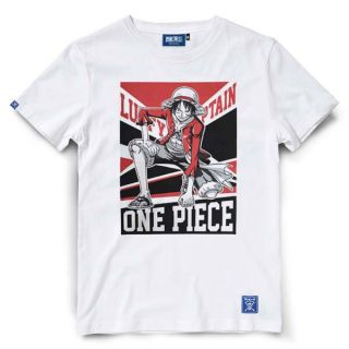 เสื้อยืดแขนสั้น เสื้อยืดวันพีช One piece-827-สีขาว Luffy