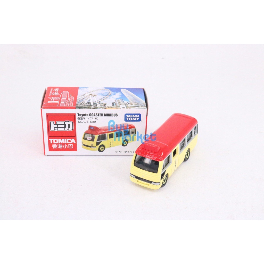 original-takara-tomy-tomica-hong-kong-minibus-toyota-coaster-red-scale-1-89-diecast-car