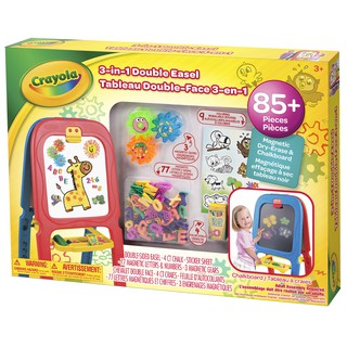 Crayola กระดานยืนวาดรูปขนาดใหญ่ 3-in-1 Double Easel พร้อมอุปกรณ์85ชิ้น