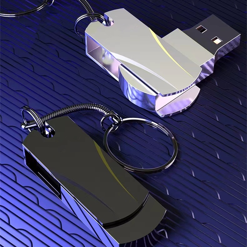 ภาพหน้าปกสินค้าพร้อมส่งแฟลชไดร์ฟ 128GB Portable Metal USB Flash Drive Pendrive 2.0 จากร้าน yiruixu บน Shopee
