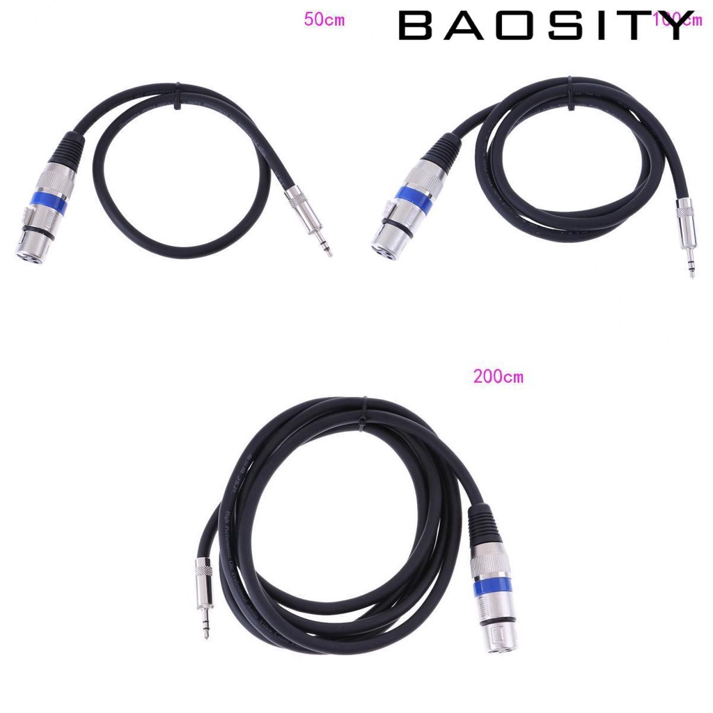 baosity-xlr-female-to-3-5-mm-สายสัญญาณเสียงไมโครโฟน-aux