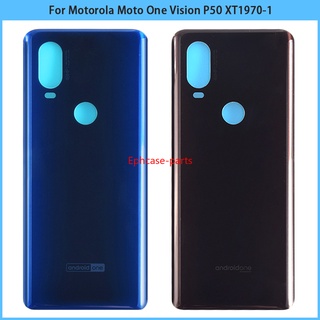 Epcph- ใหม่ ฝาครอบแบตเตอรี่ด้านหลัง แบบเปลี่ยน สําหรับ Motorola Moto One Vision P50 XT1970-1 XT1970