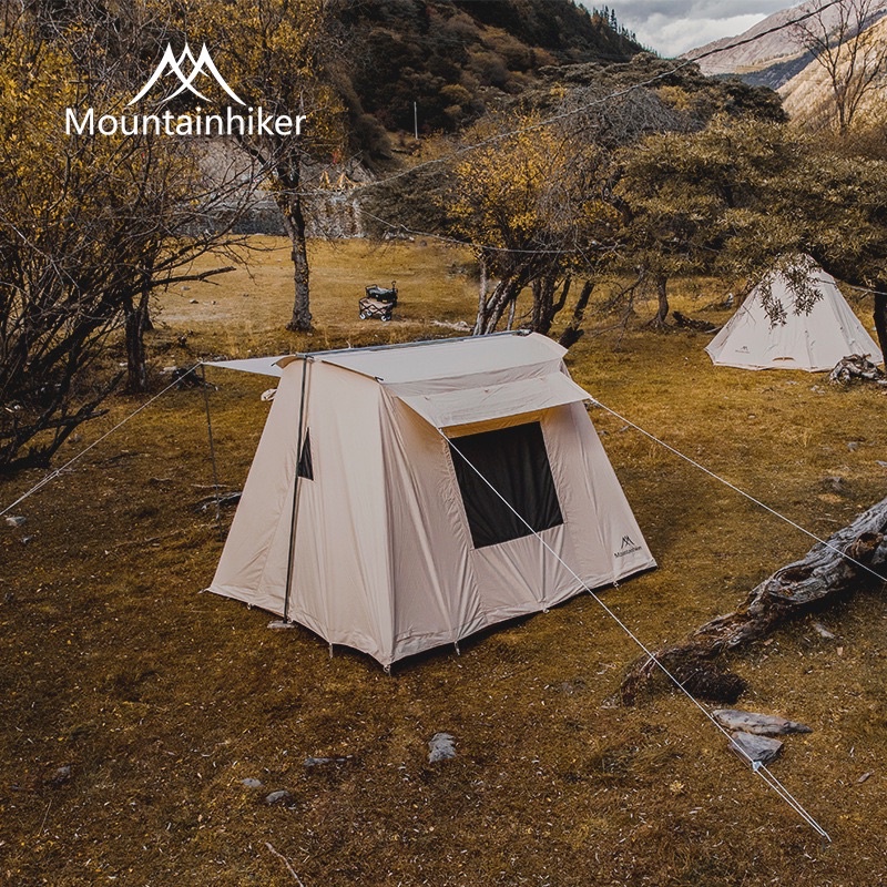 พร้อมส่ง-mountainhiker-spring-bar-tent-เต็นท์4-6-คนผ้า-cotton-canvas-10x10ft-เต็นท์ขนาดใหญ่