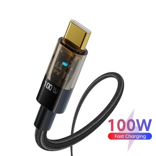 Elough สายชาร์จ USB Type C 100W Type C เป็น Type C PD สําหรับ Huawei Quick 2.4A lOS