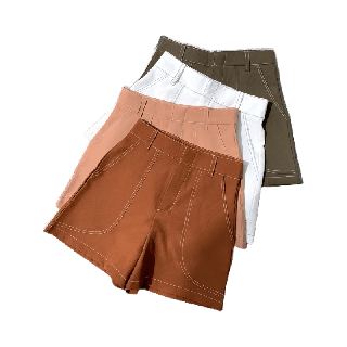 โปรโมชั่น : ใส่โค้ดJVBH6 ลดเพิ่ม15% ✨DEMI SHORT PANTS กางเกงขาสั้นเอวสูง ทรงสวย สไตล์คุณหนู