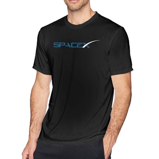 เสื้อยืด พิมพ์ลายโลโก้อวกาศ Spacex Space X Elon Musk Fan น้ําหนักเบา สําหรับผู้ชาย