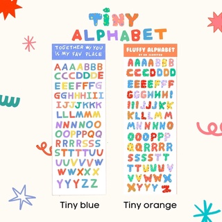 สินค้า Tiny alphabet ✨💖 อักษรไซส์มินิ (ครึ่งA6แนวยาว) 🚚🚚พร้อมส่งค่า