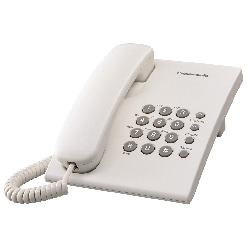 ภาพหน้าปกสินค้าPanasonic โทรศัพท์บ้านมีสาย 1 เครื่อง โทรศัพท์สำนักงาน รุ่น KX-TS500 MX รับประกัน 2 ปี จากร้าน hdd6owsg78 บน Shopee