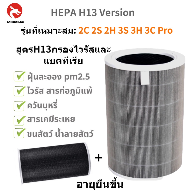 มี-rfid-xiaomi-mi-air-purifier-filter-ไส้กรองอากาศ-xiaomi-รุ่น-2s-2h-pro-3h-คุณภาพดี-กรอง-pm2-5-ไส้กรอง-xiaomi