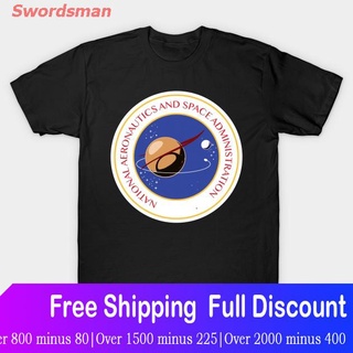 Swordsman เสื้อยืดผู้ชายและผู้หญิง เสื้อยืดแฟชั่นพิมพ์ลายโลโก้ Nasa สไตล์วินเทจสําหรับผู้ชาย Mens Womens T-shirts