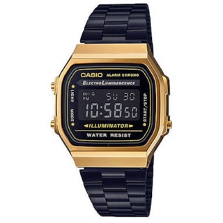 นาฬิกาข้อมือ CASIO Standard Digital รุ่น A168WEGB-1B ผู้หญิงและผู้ชาย