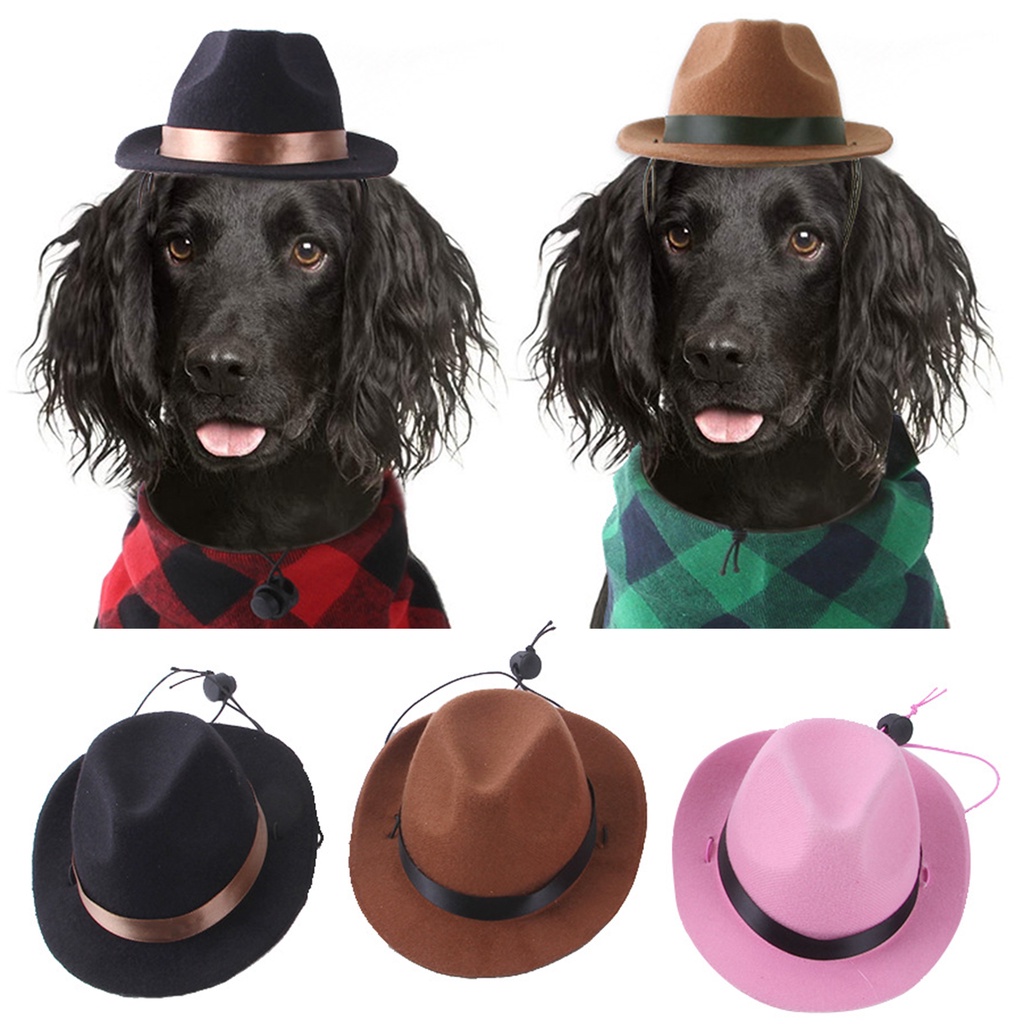 หมวกคาวบอย-พร้อมเชือก-สามารถปรับได้-พร็อพถ่ายรูปฮาโลวีน-สําหรับสัตว์เลี้ยง-สุนัข
