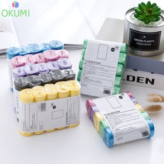 สินค้า OKUMI_SHOP ถุงขยะ 45x50 ซม 1แพ็ค5ม้วน 100ใบ เนื้อเหนียว ไม่สกปรก  ถุงขยะพกพา ถุงขยะแบบม้วน (K-408)