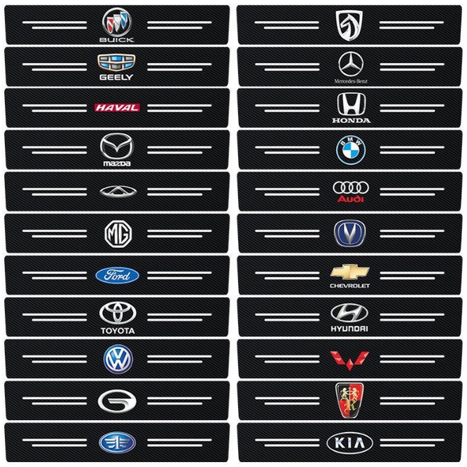 ภาพหน้าปกสินค้าสติกเกอร์​ กันรอยชายบันได​ กันรอยบันไดรถ แผ่นกันรอย​ กันรอยขีดข่วน​ รถยนต์​ โตโยต้า​ ฮอนด้า​ มาสด้า ฟอร์