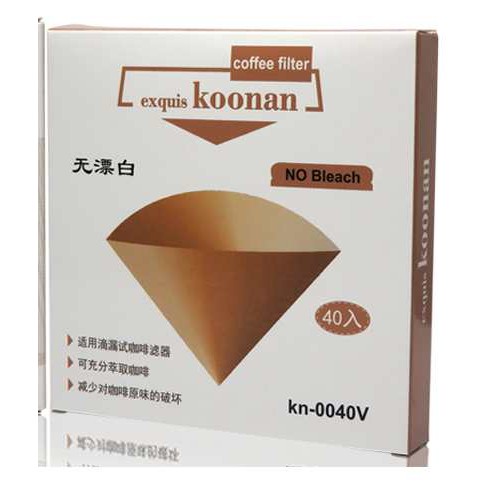 กระดาษกรองกาแฟ-koonan-ทรงกรวย-สีขาว-สำหรับถ้วยกรอง-1-4-ถ้วย-40-ชิ้น-กล่อง