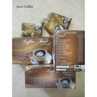 สินค้า กาแฟเพื่อสุขภาพ Coffee Time by Perfect Life (1 กล่อง+ 1 ซอง) ด้วยคุณประโยชน์ 4D สุขภาพดี สมองดี ผิวพรรณดี รูปร่างดี