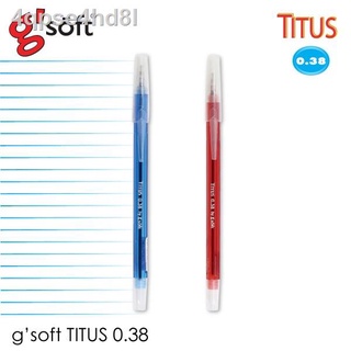 ™❖✌(50 ด้าม) ปากกาลูกลื่น gsoft Titus 0.38 มม.