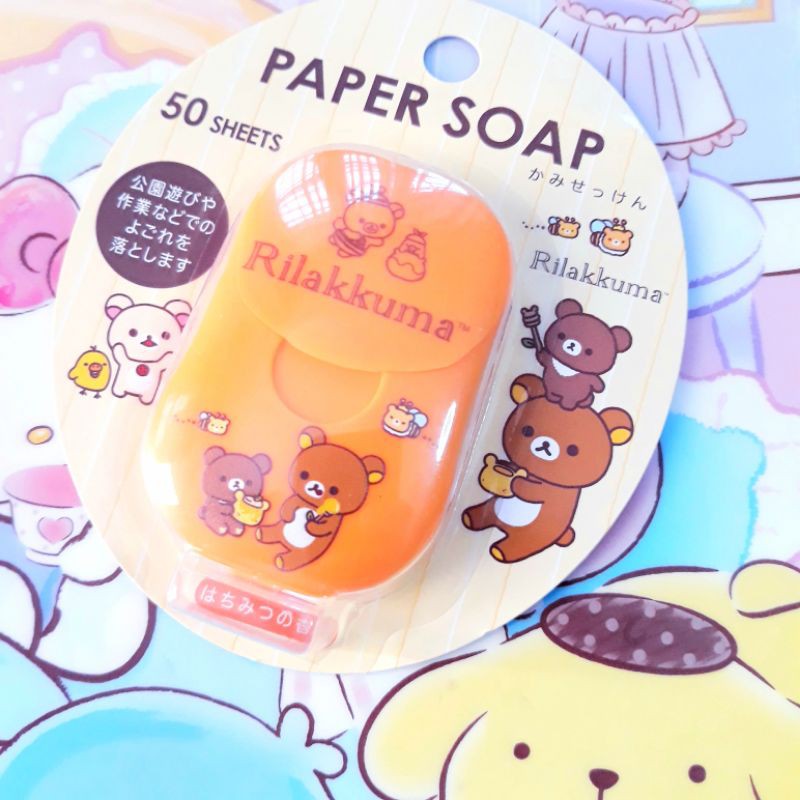 สบู่กระดาษ-paper-soap-ของ-sanrio