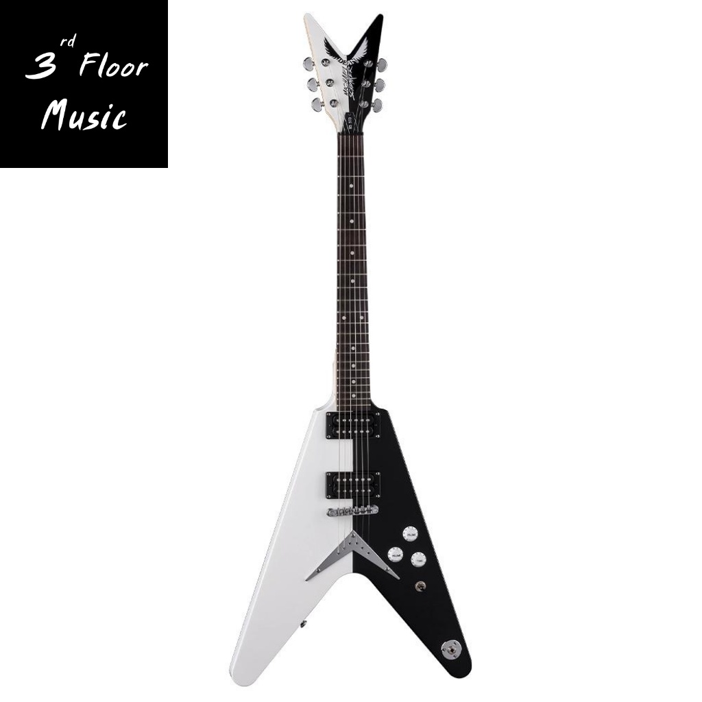 กีต้าร์ไฟฟ้า-dean-michael-schenker-standard-black-white-ส่งฟรี-ประกัน-3rd-floor-music