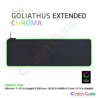 Razer Goliathus Extended Chroma Gaming Mouse Pad แผ่นรองเมาส์ ( เม้าส์แพด ) ( ของแท้ศูนย์ SYNNEX )