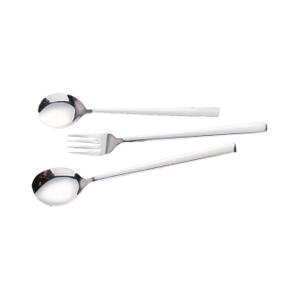 โปรโมชั่น Flash Sale : ช้อน&ส้อม ชุดช้อนส้อม เกาหลีแสตนเลส 1คู่ ยาว 21ซมเนื้อสแตนเลสตัน ชุดช้อนเกาหลี NO.BX01