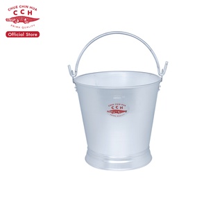 Crocodile Cookware ถังน้ำหูหิ้ว ถังน้ำอลูมิเนียม ถังน้ำตราจระเข้ ขนาด 28 ซม.(มีขาตั้ง)