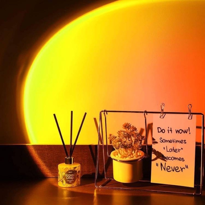 โคมไฟโรเซ่-sunset-lamp-ไฟพระอาทิตย์-ไฟ-rose-blackpink-ไฟแต่งห้อง-led-ไฟสีรุ้ง-ไฟไลฟ์สด-ไฟตั้งโต๊ะ-ไฟตั้งพื้น-หลากสี