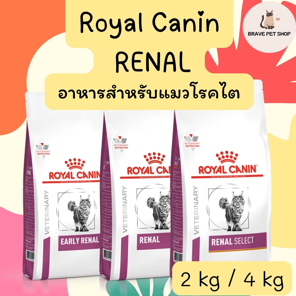 อาหารแมว-royal-canin-early-renal-renal-อาหารประกอบการรักษาโรค-แมวโรคไตระยะเริ่มต้น-และแมวโรคไต-2-kg-และ-4-kg