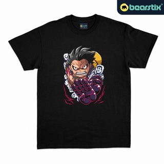 เสื้อยืดผู้ Bearstix - Monkey D Luffy Tshirt - Gear Shirt 4 - One Piece Tshirt - Mugiwara Shirt - เสื้อเชิ้ตอนิเมะ S-5XL
