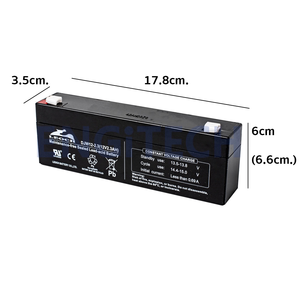 leoch-แบตเตอรี่-แห้ง-djw12-2-3-12v-2-3ah-vrla-battery-แบต-สำรองไฟ-ups-ไฟฉุกเฉิน-รถไฟฟ้า-ตาชั่ง-ประกัน-1-ปี