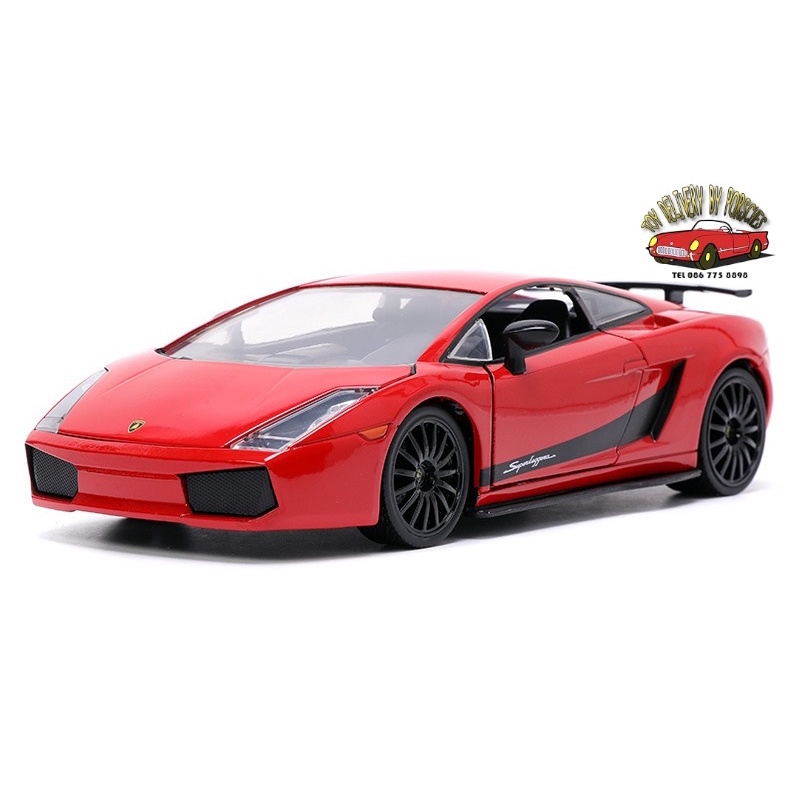 lamborghini-gallardo-1-24-jada-toy-red-โมเดลรถเหล็ก