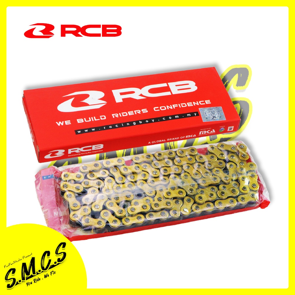 Racing BOY RCB GOLD Emas CHAIN 428 Series HS/S HEAVY DUTY Rantai Emas ...