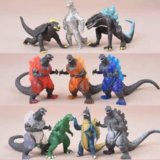 พร้อมส่งในไทย 🦕โมเดลก็อตซิลล่าเซ็ท 10 ตัว สูง 6-8 ซม.  🦕วัสดุ Pvc.