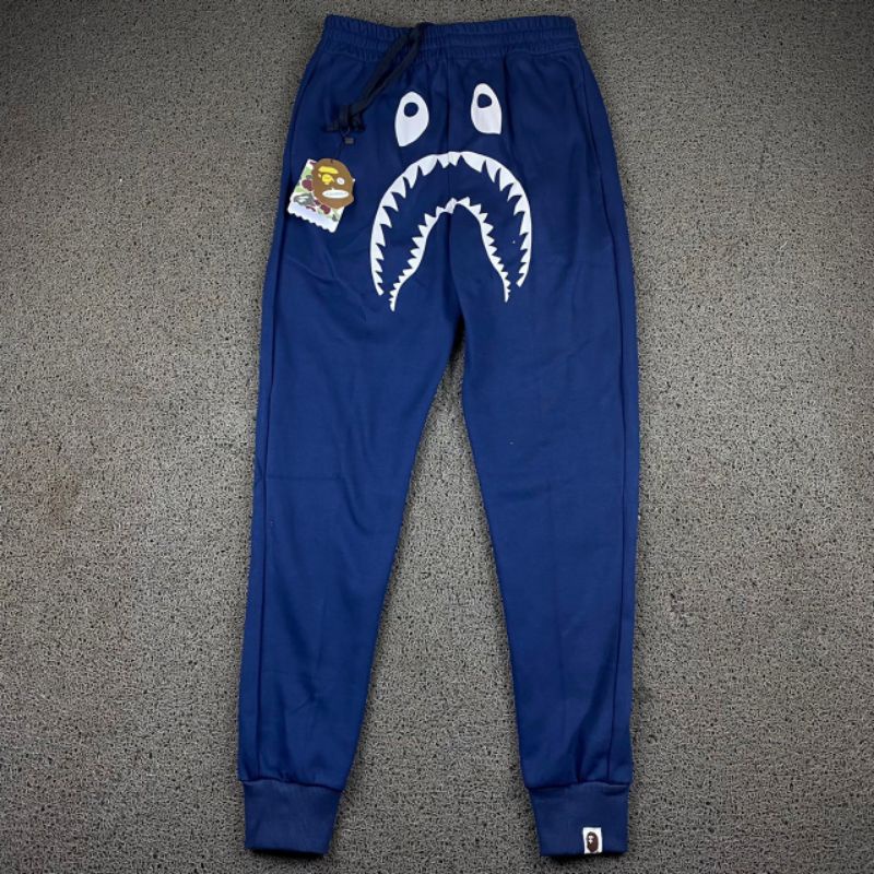 กางเกง-joger-a-bathing-ape-shark-wgm-navy-คุณภาพพรีเมี่ยม