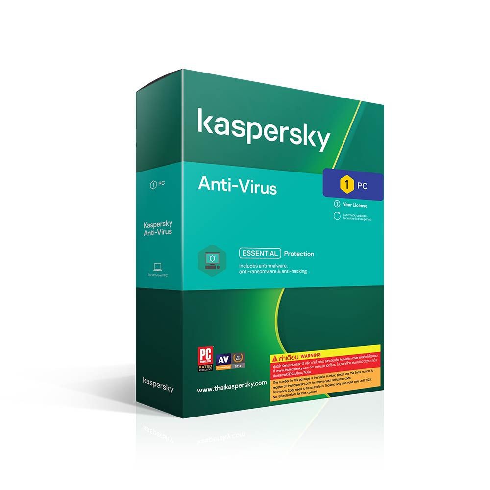 KASPERSKY ANTIVIRUS 3 DEVICES, 1DEVICES 1 YEAR (2021) #แอนตี้ไวรัส ...