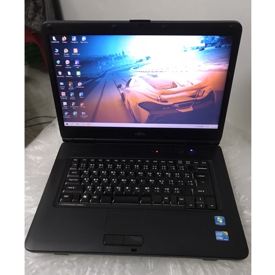 โน๊ตบุ๊คมือสอง Notebook Fujitsu Core i3 M350(2.27GHz)RAM 4GB / HDD 