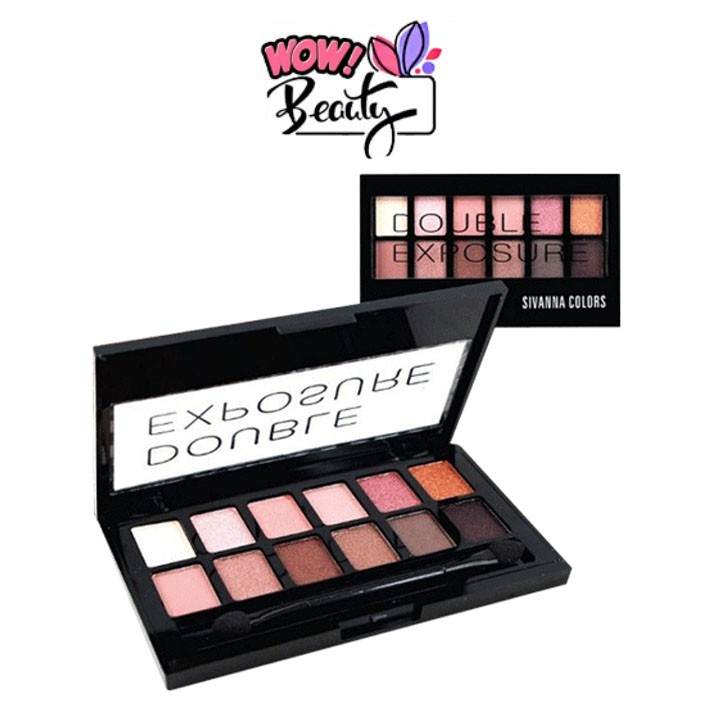 sivanna-double-exposure-palette-hf350-พาเลทอายแชโดว์-อายแชโดว์ทาตา-12สี-ที่รวมเฉดสียอดนิยม-ในรูปแบบของเนื้อแมตต์ชิมเมอร์